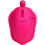 Mouse cablato, simpatico mouse ottico USB a forma di delfino per PC desktop e laptop, 3 pulsanti, rosso rosato-1 1