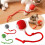 Balle interactive automatique pour chat avec détection d'obstacles - Gris 3