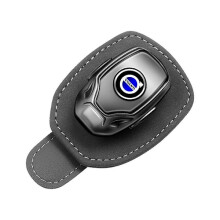 TWYGV Passend für Volvo-Autos, Brillenhalter aus Leder für Auto-Sonnenschutz【YD】