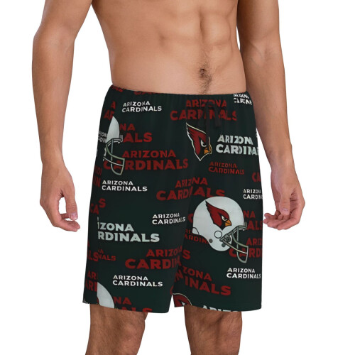 Ανδρικό κοντό παντελόνι πιτζάμας Arizona_Cardinals με αθλητικό κοντό μανίκι με το 1