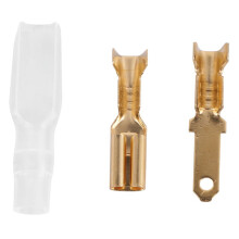 200 pièces/50 paires de cosses à sertir mâles/femelles à fourche, connecteurs à sertir pour câbles de 22 à 16 AWG, diamètre 2,8 mm²