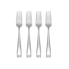 Oneida Moda Stainless Steel Salad Forks, 4-Piece Set, Silverware