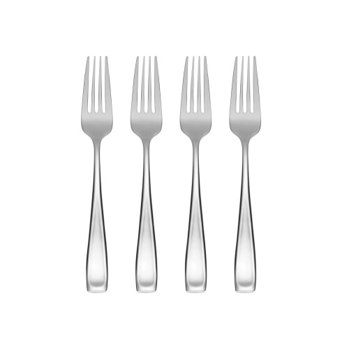 Oneida Moda Stainless Steel Salad Forks, 4-Piece Set, Silverware