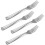Oneida Moda Stainless Steel Salad Forks, 4-Piece Set, Silverware 2