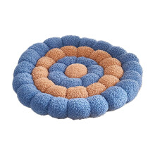Cojín suave tridimensional de lana de cordero gruesa, cojín de color liso para ventana, cojín para silla de comedor, cojín de oficina