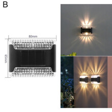 4/1X LUCES SOLARES SUPER FUERTES PARA VALLAS Y PARED DE ANIMALES 'LED EXTERIOR E9C7M2negroB luz cálida4 piezas