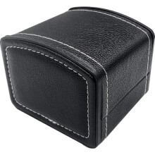 Uhrenbox, quadratisches Uhrenetui aus PU-Leder, Uhren-Schmuckarmbandhalter, einfaches Uhrenreiseetui