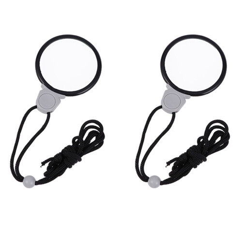 Conjunto de 2 Lupas de Colar Práticas com Lentes Monocle (Conforme a Imagem)