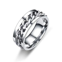 (21,5 mm) Antistressring med flaskeåpningsfunksjon sølvfarget 21,5 mm
