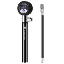 Caoilympe Mini Pompe à main haute pression portable pour chambre à air de vélo, accessoires de cyclisme, noire