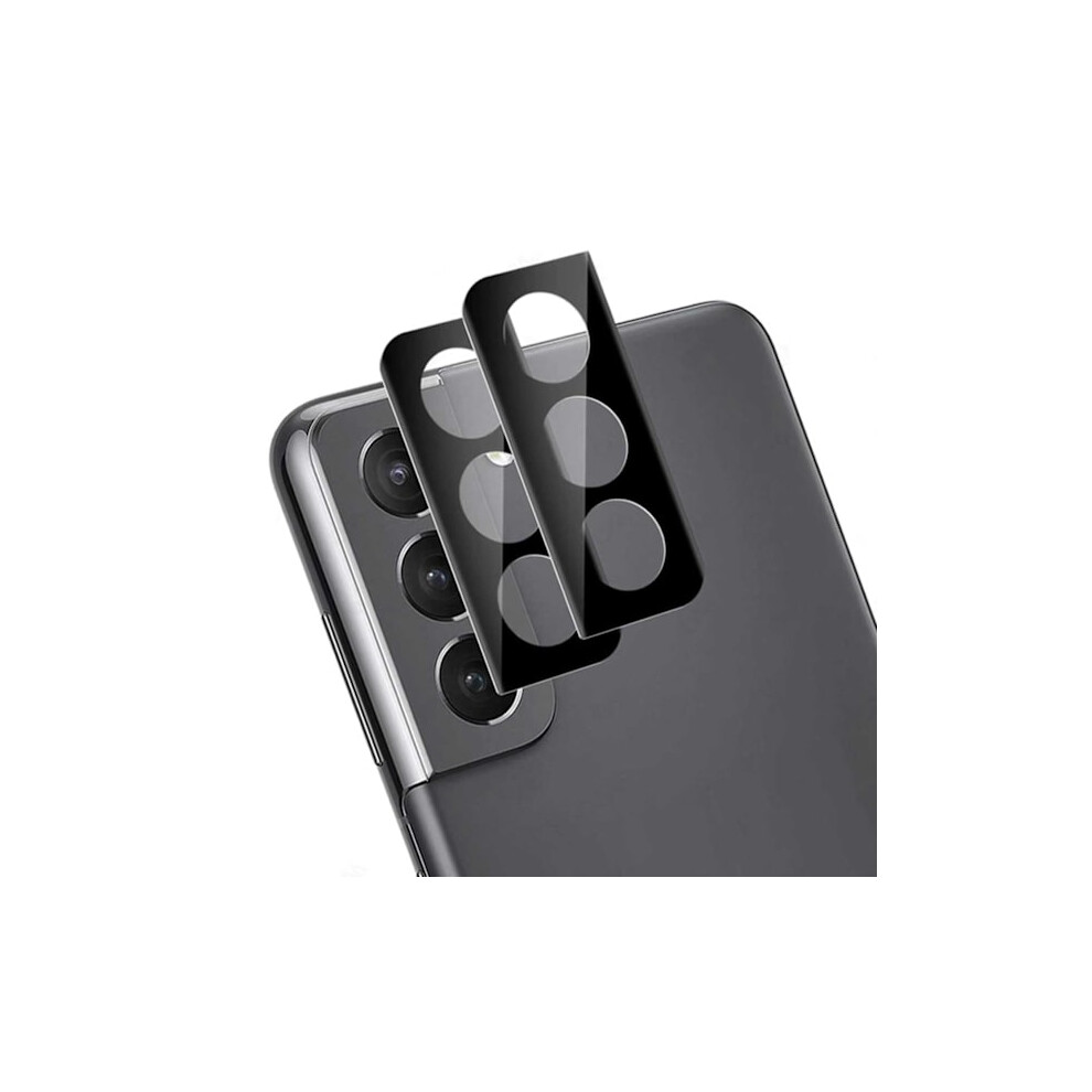 2-Pack Full Coverage Galaxy S21 Plus Camera Lens Protector Glass Black 9395123057958