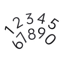 10PCS Acrylic Door Numbers Stickers Self Adhesive Clear Legible Mailbox Signs for Home Office Hotel