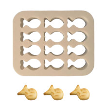 Hariumiu Ausstechform Mini-Fischform, wiederverwendbare Backform, einfach zu verwendende Snackform für Zuhause