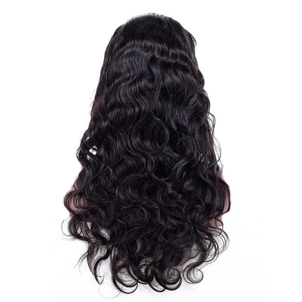 ZHENYANGli HeadBand Wig Curly Human Hair Wig None Lace Front Wigs for Black Women