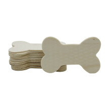 Set van 12 uitgesneden hondenbotjes voor schilderen en knutselen, 8,9 cm (3,5 inch) onbewerkt hout