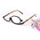 Forstørrelsesglas Makeupbriller Flip Down Linser Sort Stel +1.5-4 Styrke3.00 8