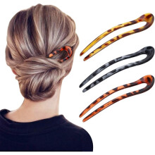 horquillas en forma de U, estilo francés, para mujeres y niñas. Accesorios para peinar el cabello.