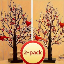 30" Metallic Gold Manzanita Centerpiece Tree w/8 Acrylic Bead Chains (new)Shatterproof Christmas Tree Decorations