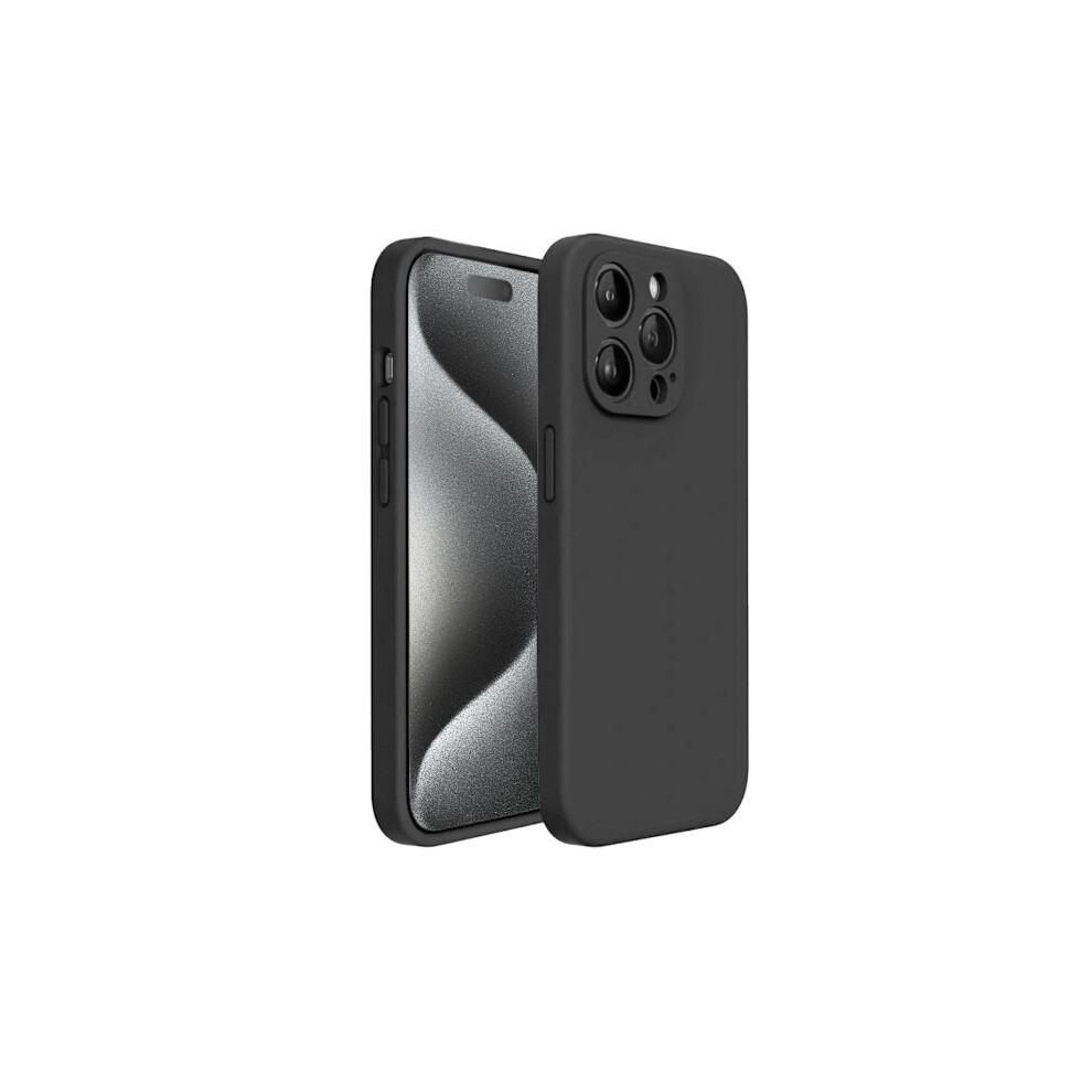 Compatible With Iphone 15 Pro Max Matte Case - With Camera Protection Black 9395123157399