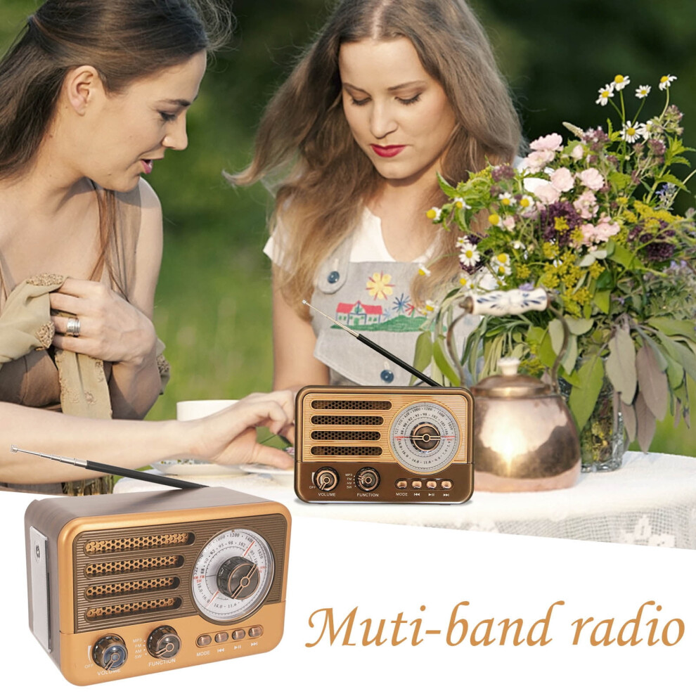 Speakers Gnobogi Wooden Retro Wireless Bluetooth Speaker Mobile Phone Card Outdoor Audio Mini Subwoofer Fm Radio Flashlight Portable Audio Clearance 9395123156194