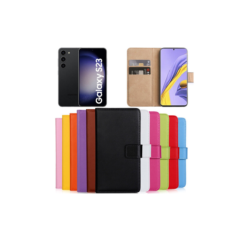 Compatible With Samsung Galaxy S23 Case Wallet Case Shell - Choose: Cerise 9395123157214