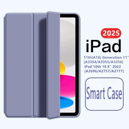 Capa inteligente compatível com iPad 11A16 de 11ª geração (2025) e iPad 10 de 10,9 polegadas (2022), com suporte magnético dobrável em PU e 1