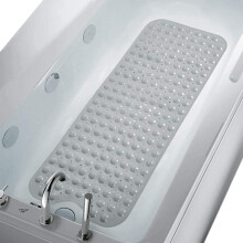 VACUSHOP 40" x 16" bad- en douchematten, extra lange antislip badmat, machinewasbare badmat voor de badkamer