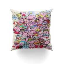 kirby díszpárnahuzat 12*12 hüvelykes kültéri dekorációk ünnepi dekoratív díszpárnahuzat nappali kanapé lakberendezéshez