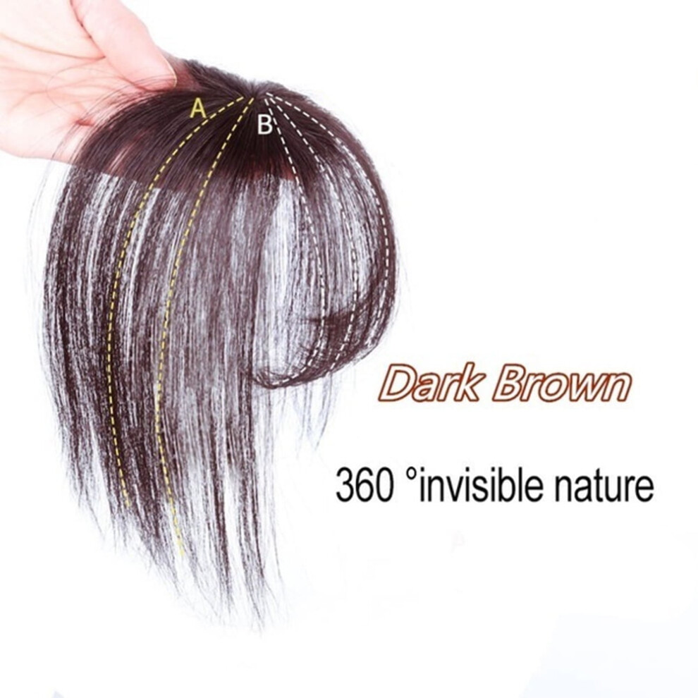 Unisex Tureclos 3D Air Bangs Hair Topper Extension Invisible Seamless Thin Neat Air Bangs