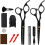 INF Hairdressing set with scissors, combs, clips, cape 11 pieces 1