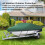 Αδιάβροχο κάλυμμα βαρέως τύπου WSYW για αλιευτικό σκάφος V-Hull Tri-Hull 17ft-19ft μαύρο 4