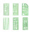 Linyer1Set Circle Plastic Stencil Υψηλής ποιότητας Βολική χρήση Εντυπωσιακά πρότυπα για σχέδια 2
