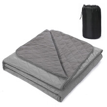 FastXmas Large 3-Layer 200 GSM Quilted Fleece Blanket, Waterproof Windproof Foldable Camping Blanket Machine Washable (57"x79")
