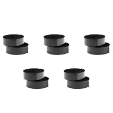 10er-Pack Lenkergriffband aus Kork für Rennräder + 10 Lenkerstopfen – Schwarz