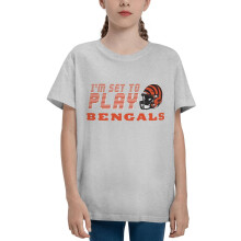 Bengals Kids Short Sleeve Shirt for Boys and Girls Sports Football Team Logo for Baseball Fans Gifts