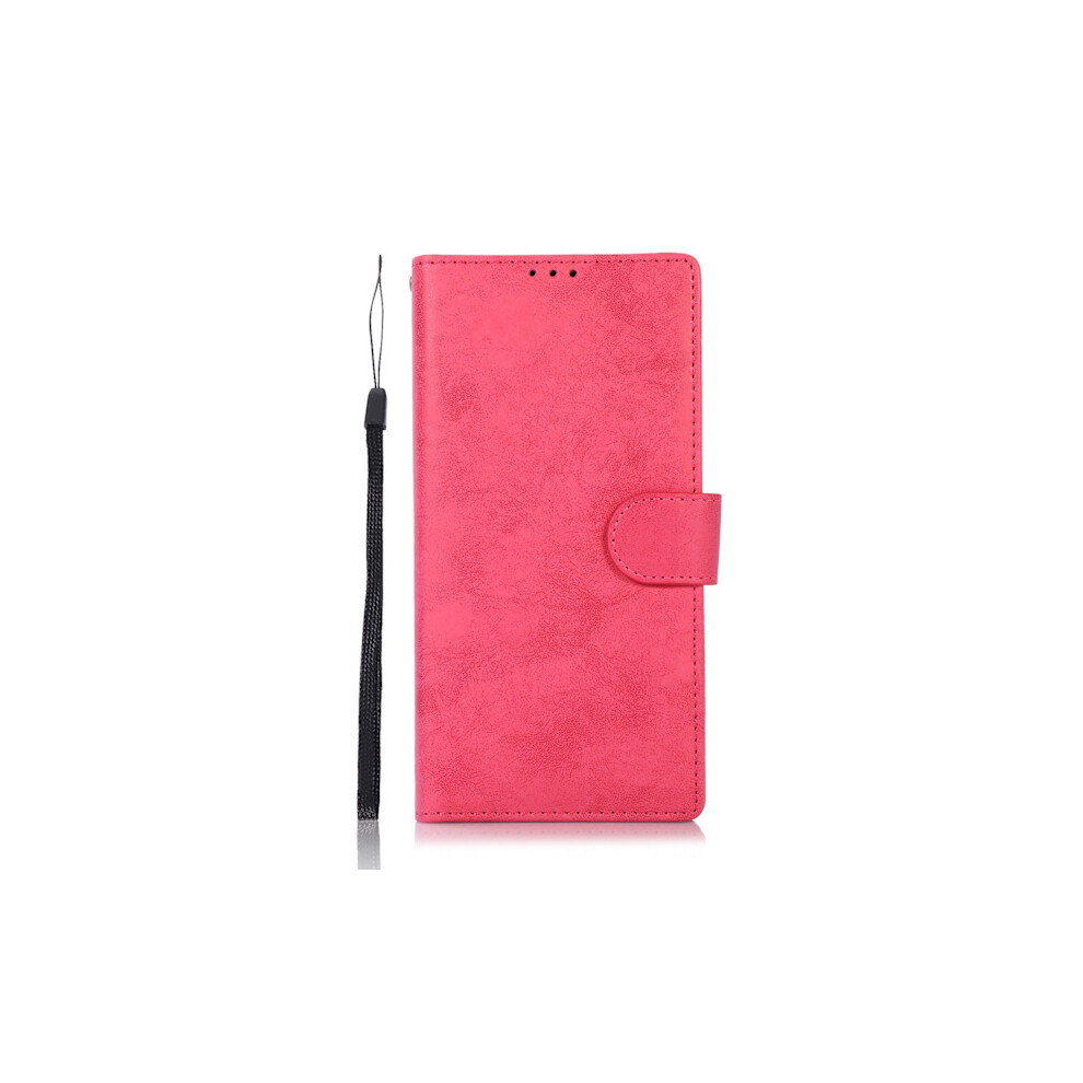 Compatible With Samsung Galaxy S22 Ultra - Practical Leman Wallet Case Pink 9395123279732