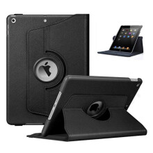 Kompatibel mit iPad Air 11" (M2) 360 Smart Cover Hülle aus PU-Leder, Schwarz