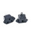 FOR2PCS125V15A US3-Anschlusssteckdose mit Schraublöchern, schwarz 1