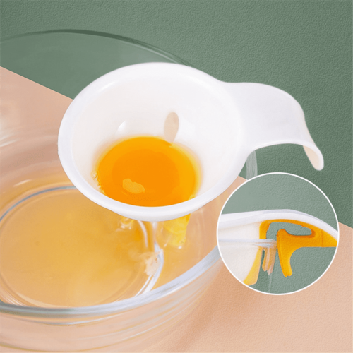 5Pcs Egg Yolk and Egg White Separator Silicone Gel Egg Egg White Filter Baking Kitchen Supplies 2