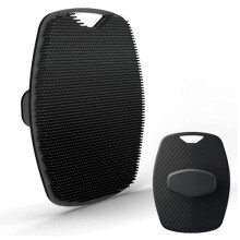 Siliconen lichaamsscrubber voor onder de douche, zwart, zwart, zwart