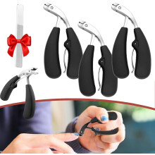 Obcinacz do paznokci Hatmeo Modern ze stali nierdzewnej z dużym otworem, Hatmeko Nailmaster Pro, duży obcinacz do paznokci u stóp do grubych