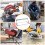 FUYGRCJ Cutting Machine Support Frame, Foldable Table Saw Stand with Adjustable Height (2.17-5.91inch), Material Holder Work Bracket 7