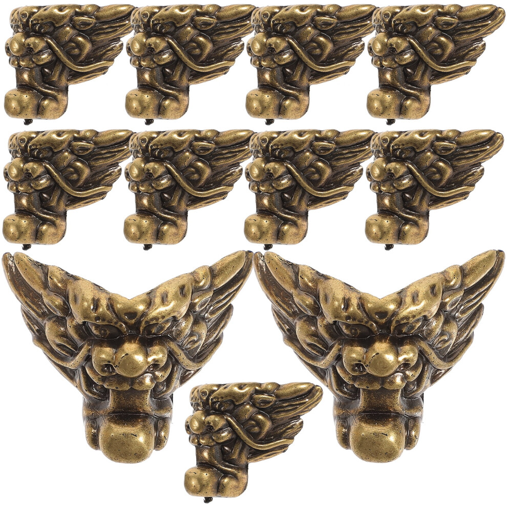 Eease Antique Lion Corner Protectors for Chests & Furniture (12pcs)
