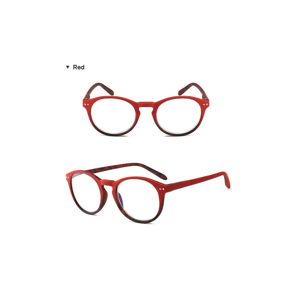 Stylish Reading Glasses (Anti-Blue Light) Red 3.5