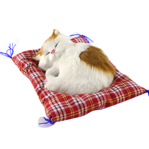 Peluche Chatons Mignons avec Tapis de Couchage - Décoration Intérieure ZTGD Simulation