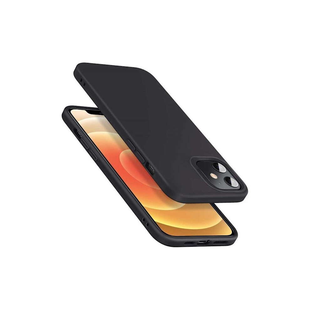 Compatible With Iphone 13 Rubberized Matte Silicone Case Black 9395123386515
