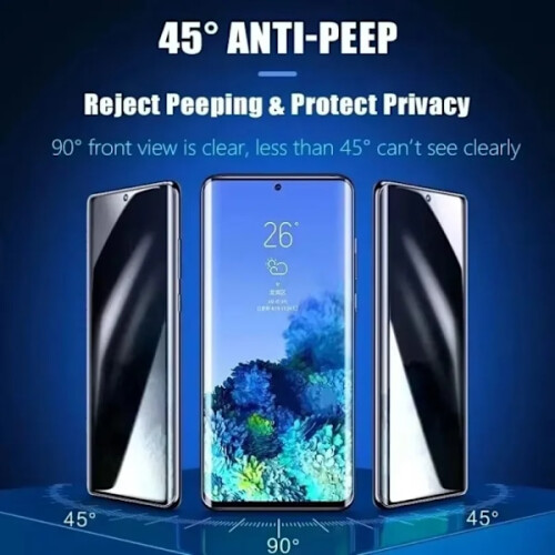 Μεμβράνη υδρογέλης anti-spy 4 τεμαχίων συμβατή με προστατευτικό οθόνης απορρήτου 1