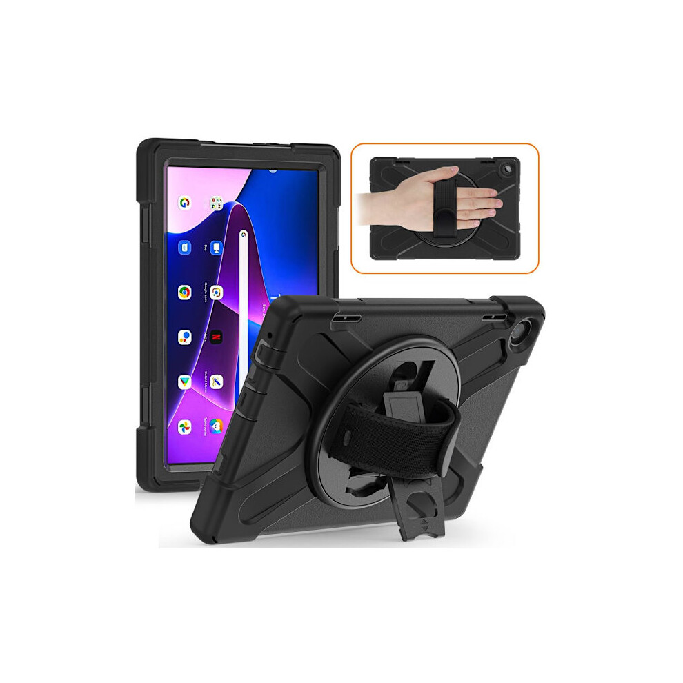 Skalo Compatible With Lenovo Tab M10 (Gen 3) Extra Shockproof Armor Shockproof Case - Black 9395123386621