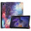 Ag luí le Samsung Galaxy Tab A8 10.5 Case Tri-fold Starry Sky 1