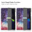 Ag luí le Samsung Galaxy Tab A8 10.5 Case Tri-fold Starry Sky 2